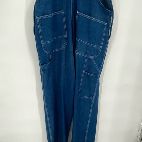 Liberty Men's Stonewashed Denim Bib Overalls 40 x 30 Carpenter Utility Chore - Picture 2 of 10